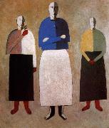 Kasimir Malevich Three Women oil painting reproduction